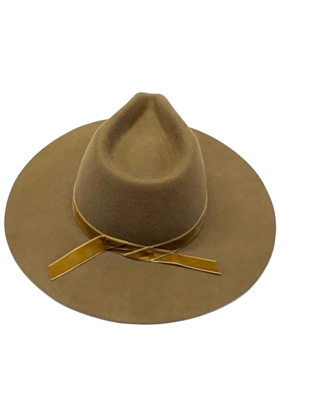 Wyeth Velvet Moss Austin Wool Rancher Hat - Wide Brim